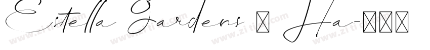 Estella Gardens – Ha字体转换